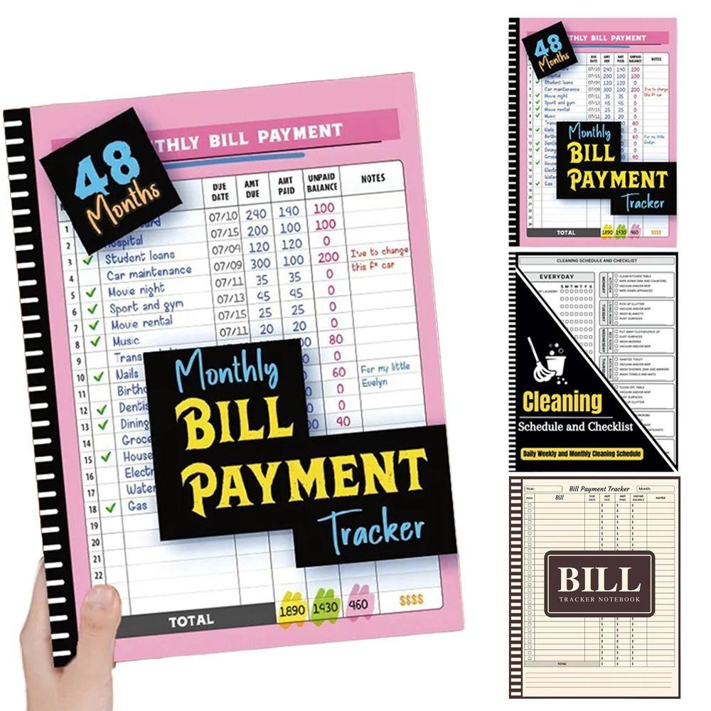 Financial Budgeting Bill Tracker Notebook  for Families Money Managers