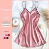 Danny Lin Spring Summer Lightweight Imitation Silk Camisole Nightgown