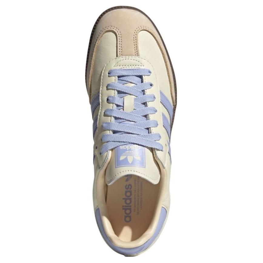 adidas Chaussures Lifestyle pour Femme Originals Samba OG W Blanc Crème Ton Violet Sable Strata JI2678