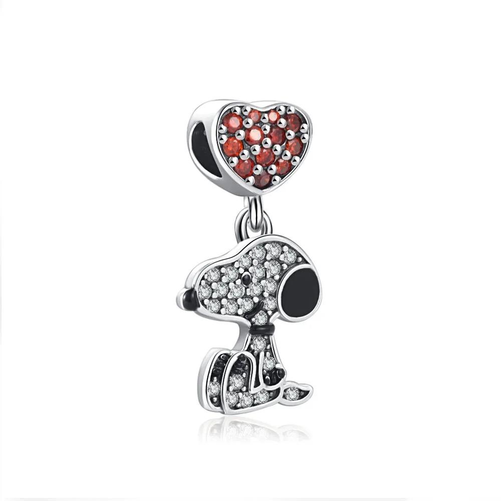 Nieuwe 925 Zilveren Auto Bloemenmand Hond Kralen Hanger voor Europese Armband DIY Prachtige Sieraden Handgemaakt Cadeau