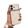 High-End Leather Heart Sticker for Apple 17 Pro Max, 16, 15, 14, 13 Corning Cases