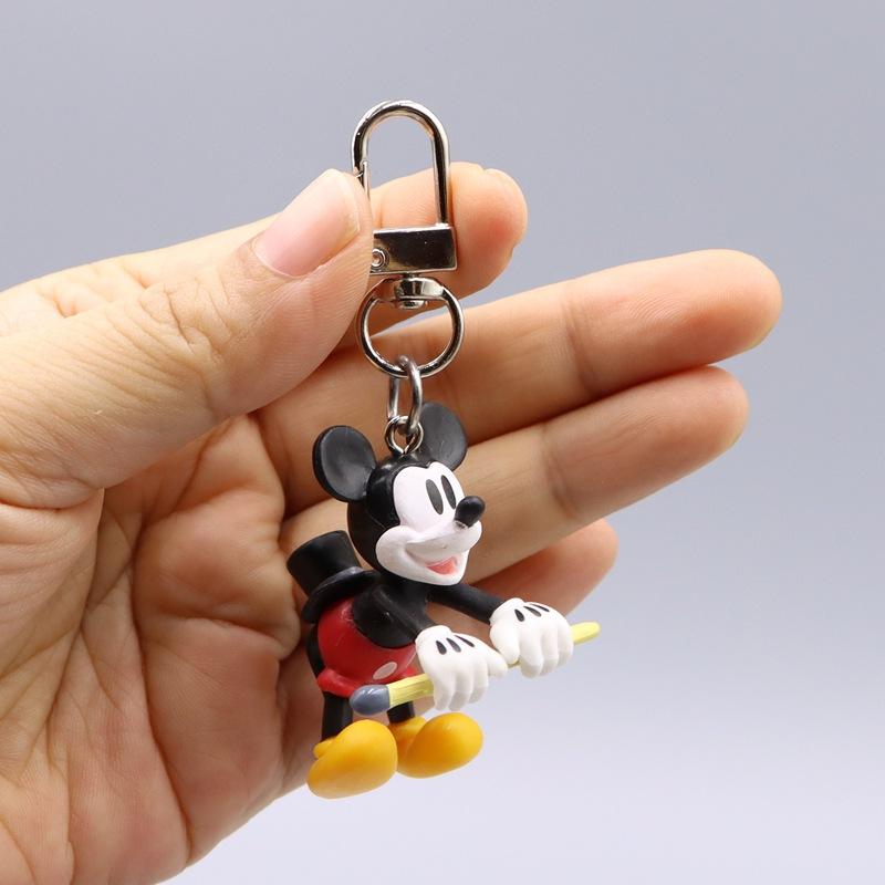 Cute Doll Anime Mickey Pluto Mickey Cartoon Car Keychain Backpack Decoration Pendant Christmas Toy Gift
