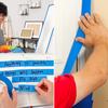 2/6/10Roll Home Security Masking Easy Removal Blue Multi-surface Construction Paint Tape 20M/Roll Wall Painting