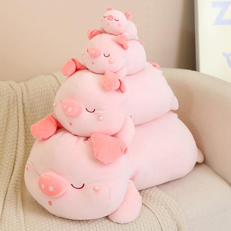 Popular Simulation Shell With Pig Plush Pillow High Quality Cushion Home Sofa Decor Creative Toys Birthday Gift