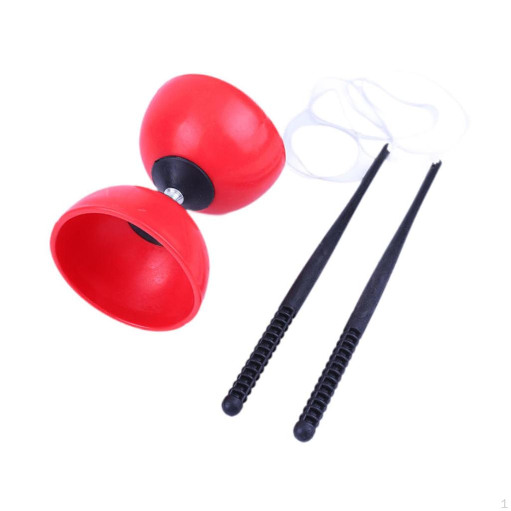 Chinese Yoyo Diabolo Set Ball Toy Double Headed Outdoor Fun Lightweight Triple Bearing