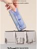 Portable Baby Bottle & Nipple Brush Set with Storage Box and Draining Rack for Travel