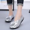 2025Soft Genuine Leather Flat Shoes Women Flats with Flowers Ladies Shoes Women Designers Loafers Slip On Ballerina