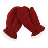 Girls Winter Gloves Soft Full Mittens Solid Color Thicken Outdoor Sports Mittens