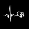 Waterproof Car Stickers Heart Beat Trackpad Decal Life Goes On  Sticker Auto Reflective Sticker
