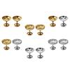 Roestvrij Staal Dessert Serveerschaal Set, 2 Stuks Bekers op Voet met Standaard Basis voor IJs, Fruit, Desserts en Feesttafel Dessert