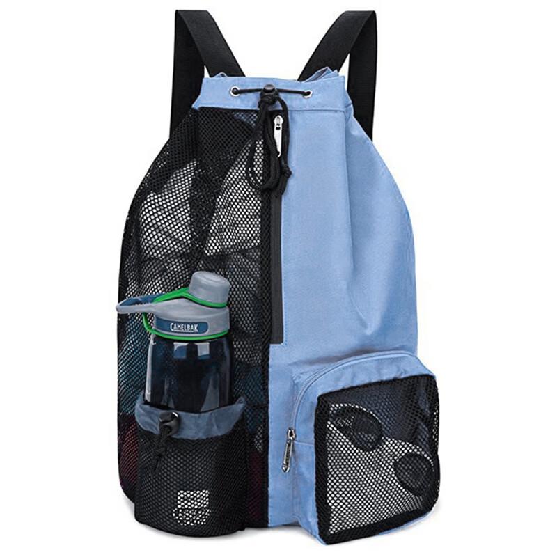 Mesh Drawstring Swimming & Beach Backpack