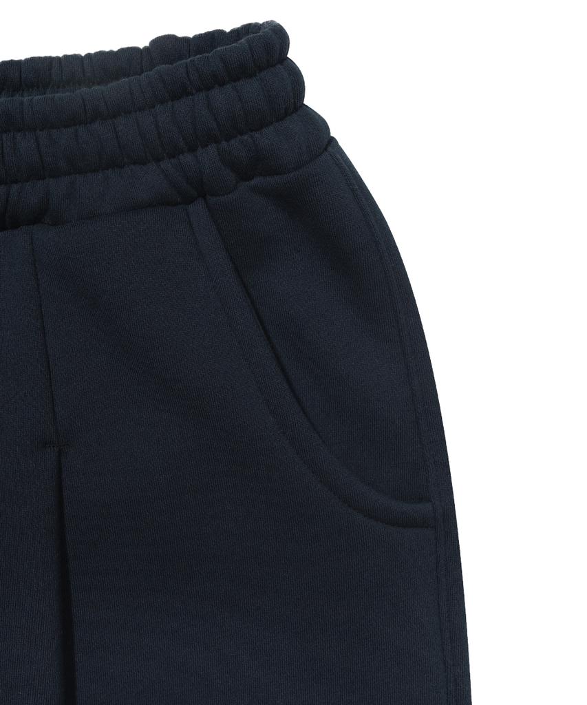 GAINSBORO One-Pleat Wide Sweatpants_Navy