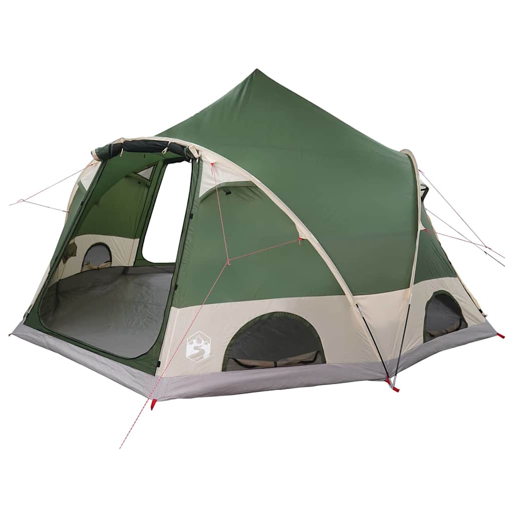 4 Person Dome Tent with Roof Green 505 x 450 x 248 cm