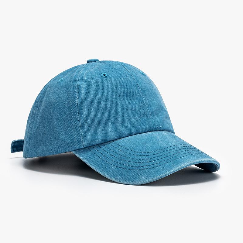 Hat Men's Trend Cap Women's Trend Brand Spring and Summer Versatile Washed Retro Soft Top Sunscreen Baseball Cap