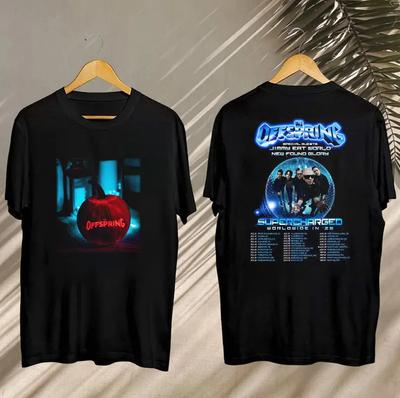 Maglietta Supercharged Worldwide nel '25 | Maglietta del Tour The Offspring | Merchandising Ufficiale per Fan