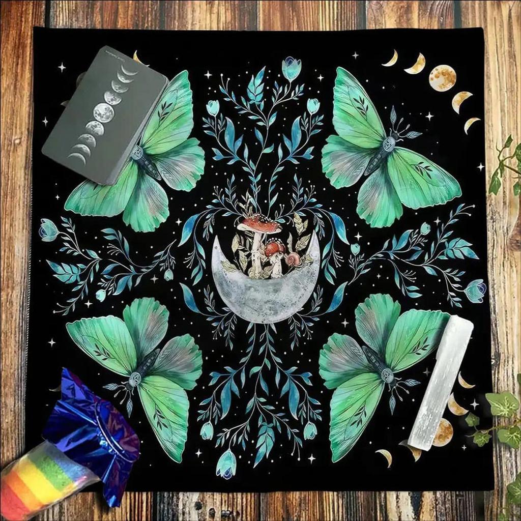 Astrology Tarots Table Altar Cloth Metaphysical Board Game Mat Pendulum Divinations Altar Tablecloth Board Game Card Pad