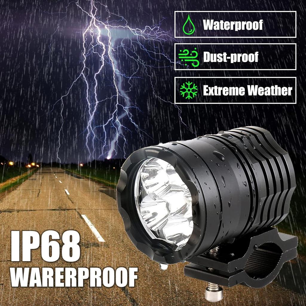 Motorcycle Driving Lights 12-60V 40W 3600LM LED Fog Lights for ATV UTV Bike Car Truck Boat Forklift Waterproof LED Spotlights with 6 Light Beads High