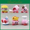 Rozkošná sada 6 figurek jídla Kirby Roztomilá PVC Dekorace do auta Sběratelské hračky