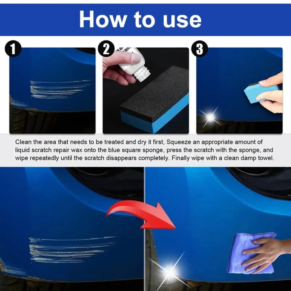 H4Cale Car Scratch Remover Auto Swirl Remover Scratches Repair Polishing Auto Body Grinding Compound Anti Scratch Wax