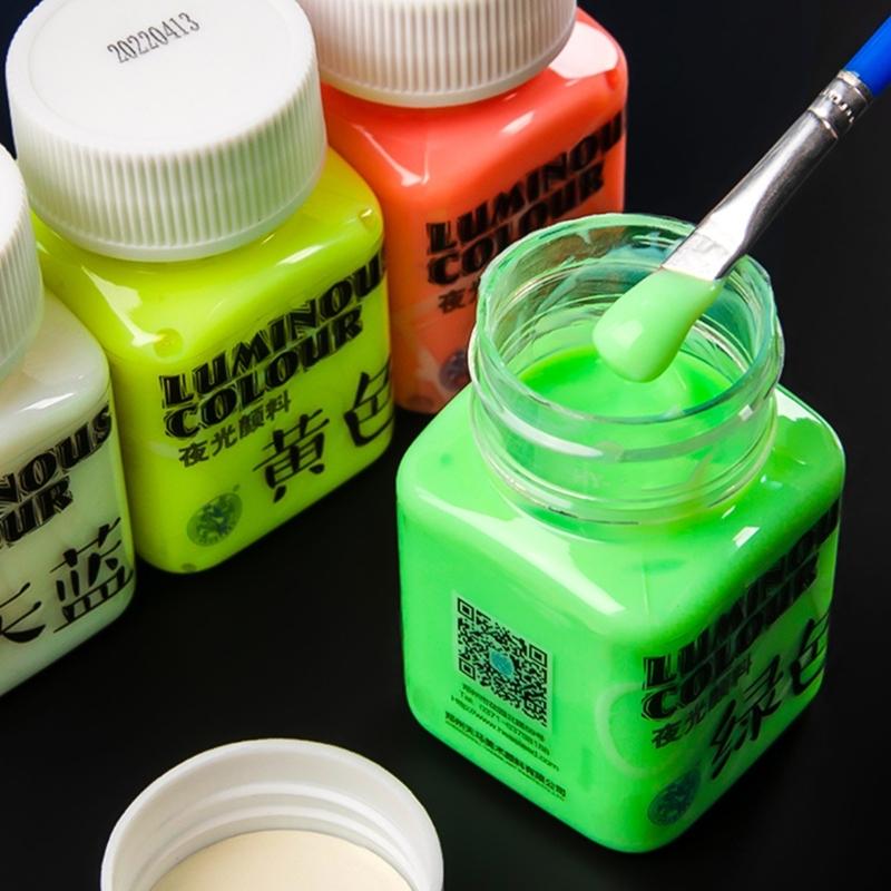 Glow in the Dark Paint,Acrylic Paint for Decorations,Art Painting Rich Pigments