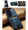 Card Holder Faux Leather Kickstand SUTENI Luxury Phone Case Feel For Samsung Galaxy S26 Ultra S25 Plus S24 S23 S22 Note20 Ultra