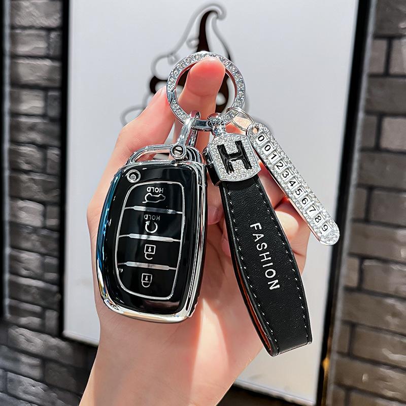 Car Remote Key Case Cover Protect Shell Fob For Hyundai Creta Ix35 Ix45 I10 I30 I40 Tucson Santa Fe Rena Sonata Elantra Azera