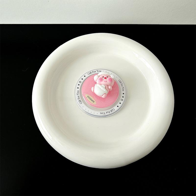 Cartoon Cute Little Tanuki Magnetic Mobile Phone Airbag Bracket Back Sticker Retractable Fun Rotating Decompression Desktop Bracket