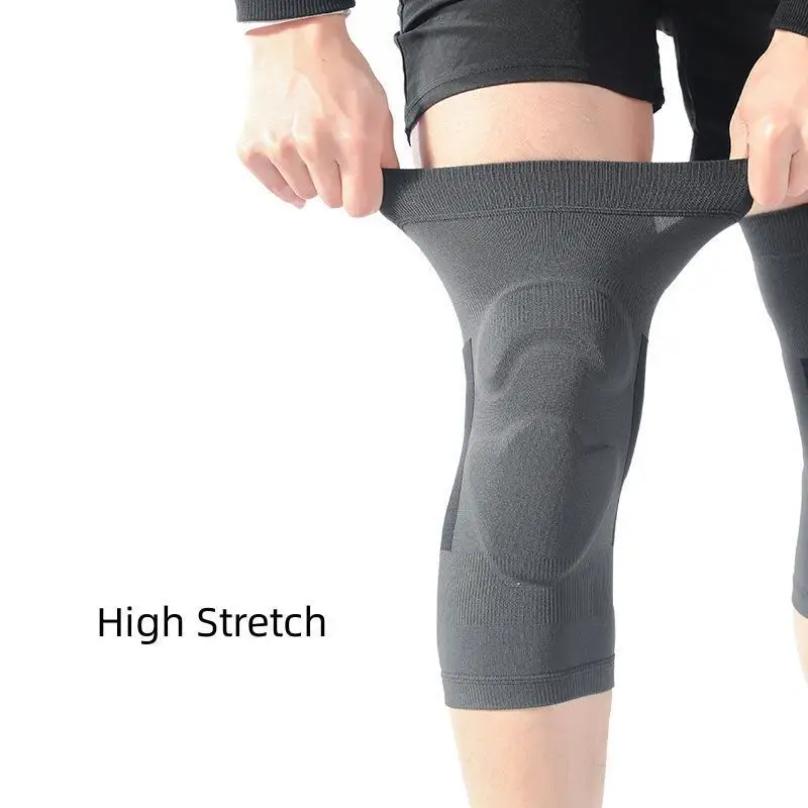 1Pair Knee Pads Eva Padded Crashproof Leg Compression Sleeve Knee Support Brace Football Volleyball Basketball Gym Sport Kneepad