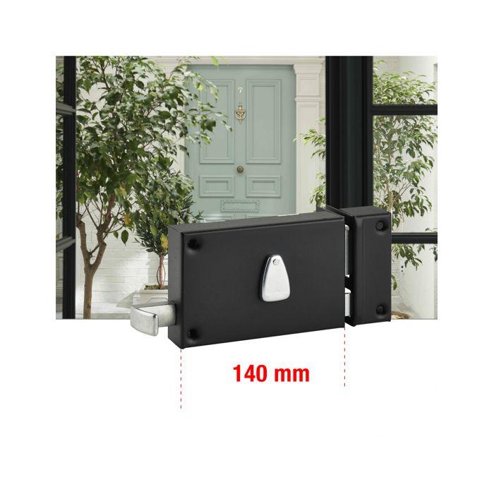 Serrure horizontale 6 gorge 140x88 mm THIRARD à tirage - Droite - 032010