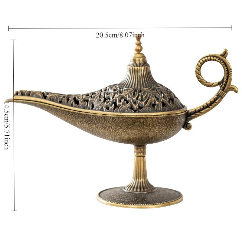 Aladdin's Divine Lamp, Incense Burner, Auspicious Cloud, Stickless Powder, Deep Tea Ceremony Ornament