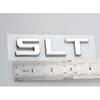 Pair SLT Emblem 3D Badge Adhesive Back Letter Nameplate Replacement For Sierra Yukon Canyon 1500HD 2500HD 3500HD (Chrome)