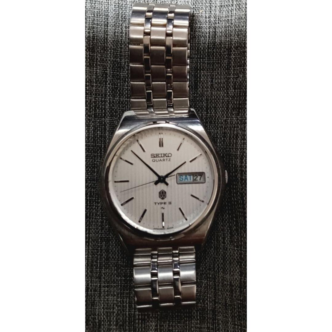 Seiko type 2 day date vintage quartz battery replaced