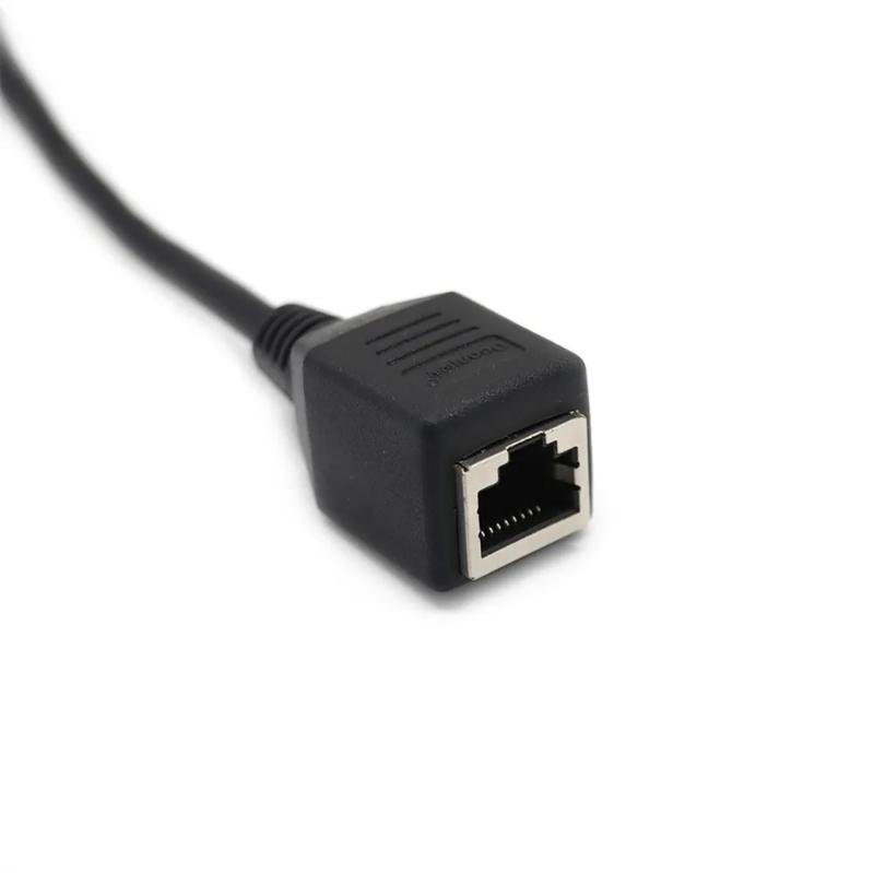 VGA to RJ45 Adapters Cable Female/Male to Female Connectors Extender Line Transfer VGA Signal Over Long Distances