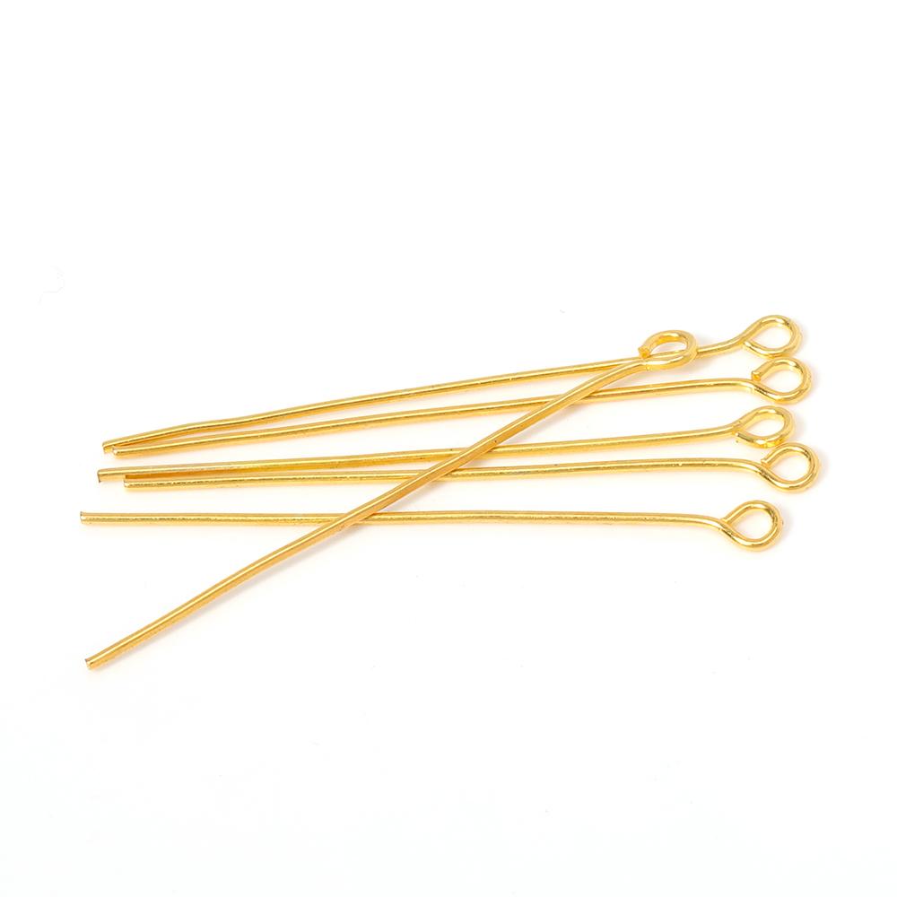 200pcs/lot 18-20mm Metal Eye Pins Needles Eye Pins for DIY Necklace Bracelet Earrings Jewelry Making Components Wholesale