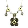 Les Trésors De Lily [B5355] - Designer Necklace 'Aliénor' White / Gray