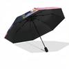 1PC Black Cat Art Automatic Open/Close, 8-Rib Durable Frame Compact Travel Umbrella for Men & Women S1222009