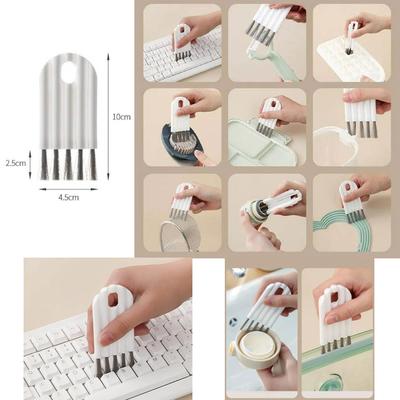 1/2/4/6/8 Stück Multifunktionale Tastaturreinigungsbürste Tassendeckelreinigungsbürste Isoliert-Tassenrille Milchflaschenspalt Bürsten