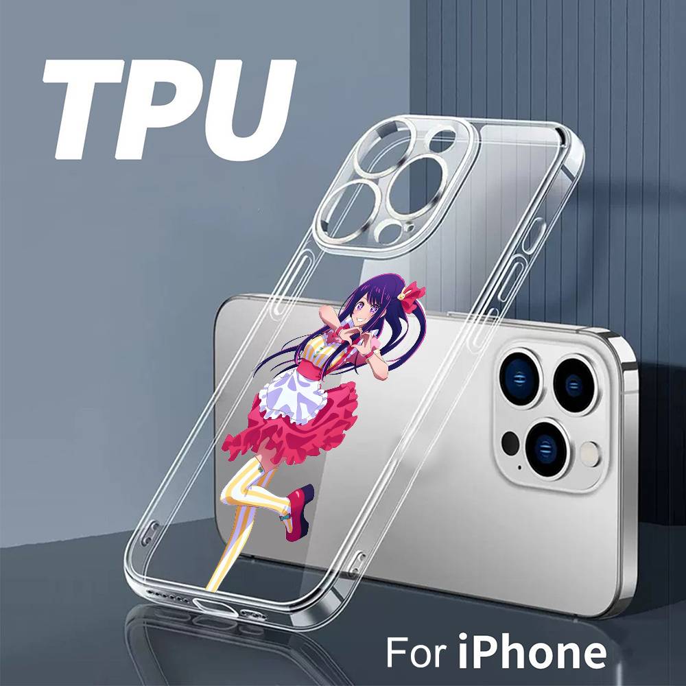 

H-Live VTuber Ai H-Hoshin Phone Case For iPhone 17 16 15 14 13 12 11 Mini Pro Max Plus Transparent Cover iPhone11PROMAX