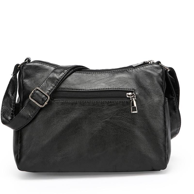 Women's Multi-Compartment Shoulder Bag Middle-Aged and Elderly Mother's Bag Crossbody Bag Small Square Bag