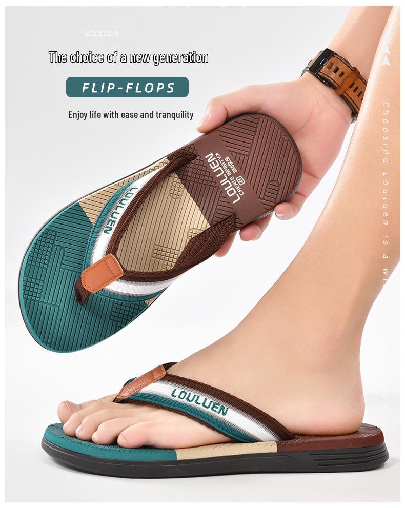 Men's 2025 Trend Non-Slip Soft Sole Flip-Flops for Outdoor Beach Wear