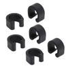 200pcs Mountain Bike Cable C Clamps Housing Hose Guide Clamps for Bicycle Hydraulic Hose Brake Shift Cables