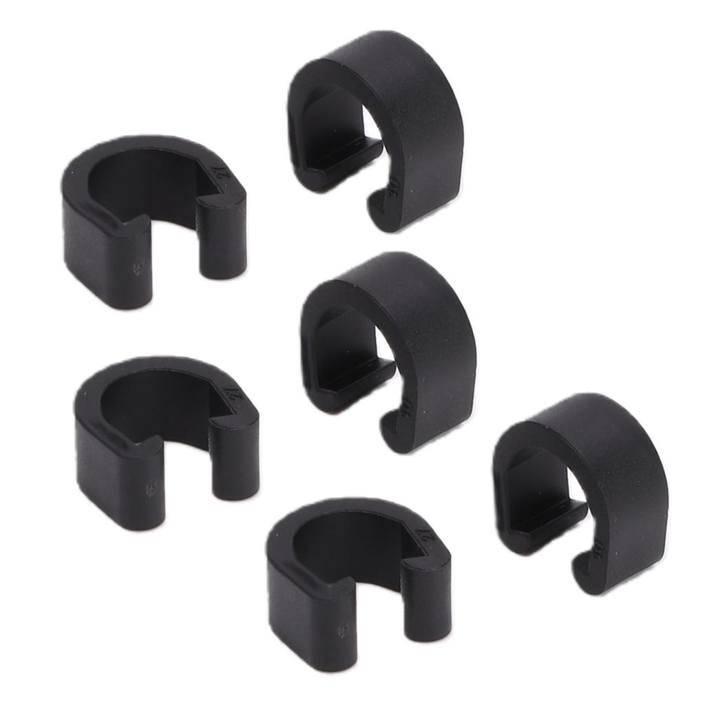 200pcs Mountain Bike Cable C Clamps Housing Hose Guide Clamps for Bicycle Hydraulic Hose Brake Shift Cables