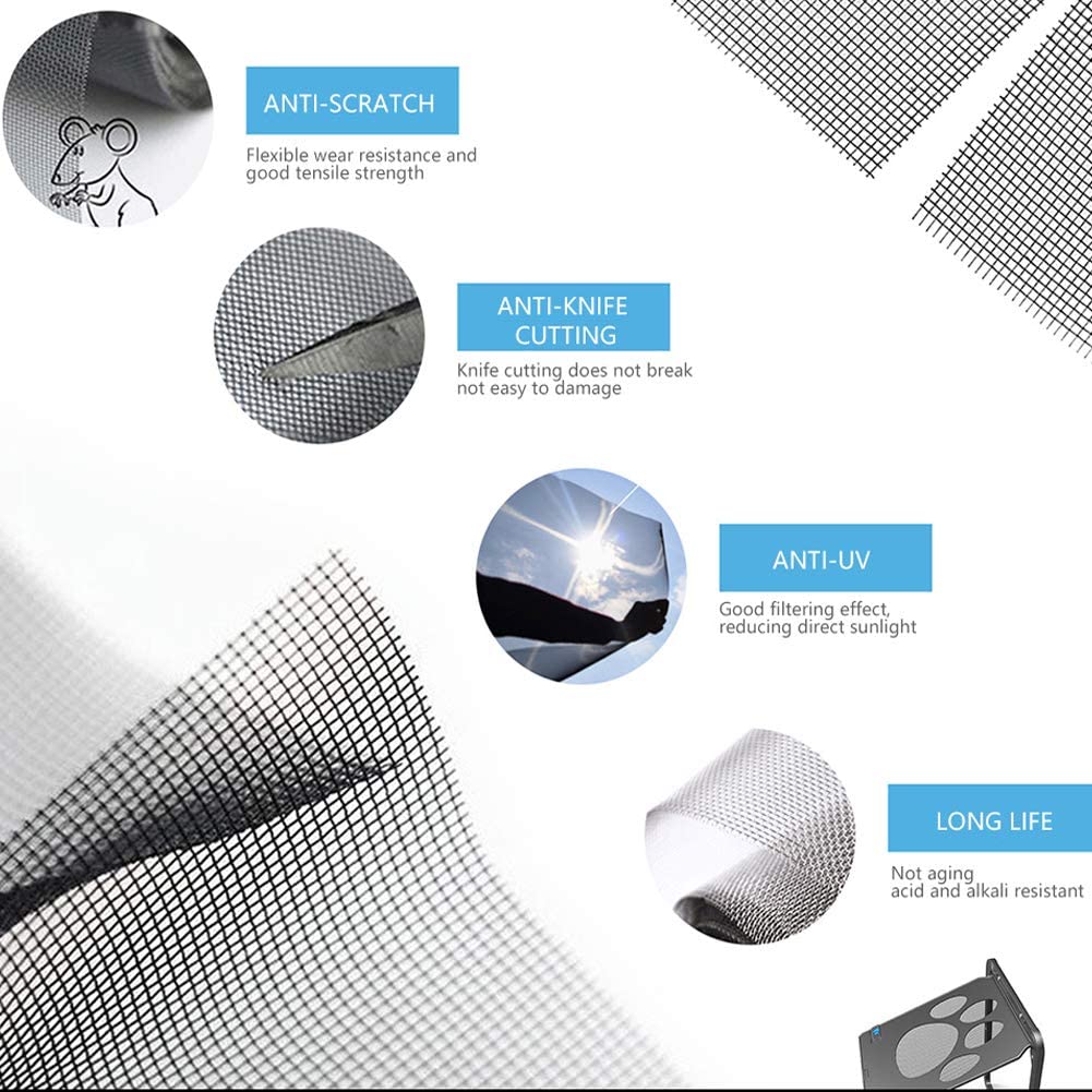 Porta per Cani Gatti Bloccabile Magnetica a Schermo Esterno Funzione Cancelli e Rampe Finestra Giardino Tunnel Sicurezza Sportello Autochiudente Porta per Animali Domestici