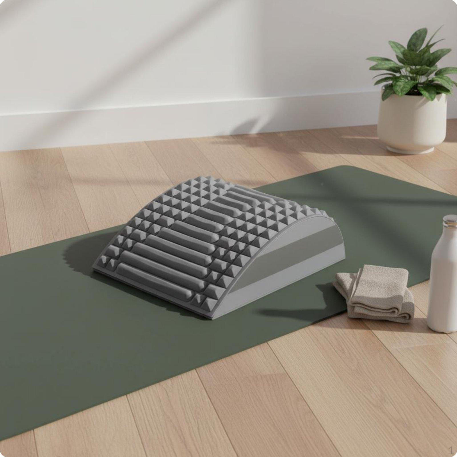 Stretching Support Pad Stretcher Relief Ergonomic Curved Spine Design for Two-tone B