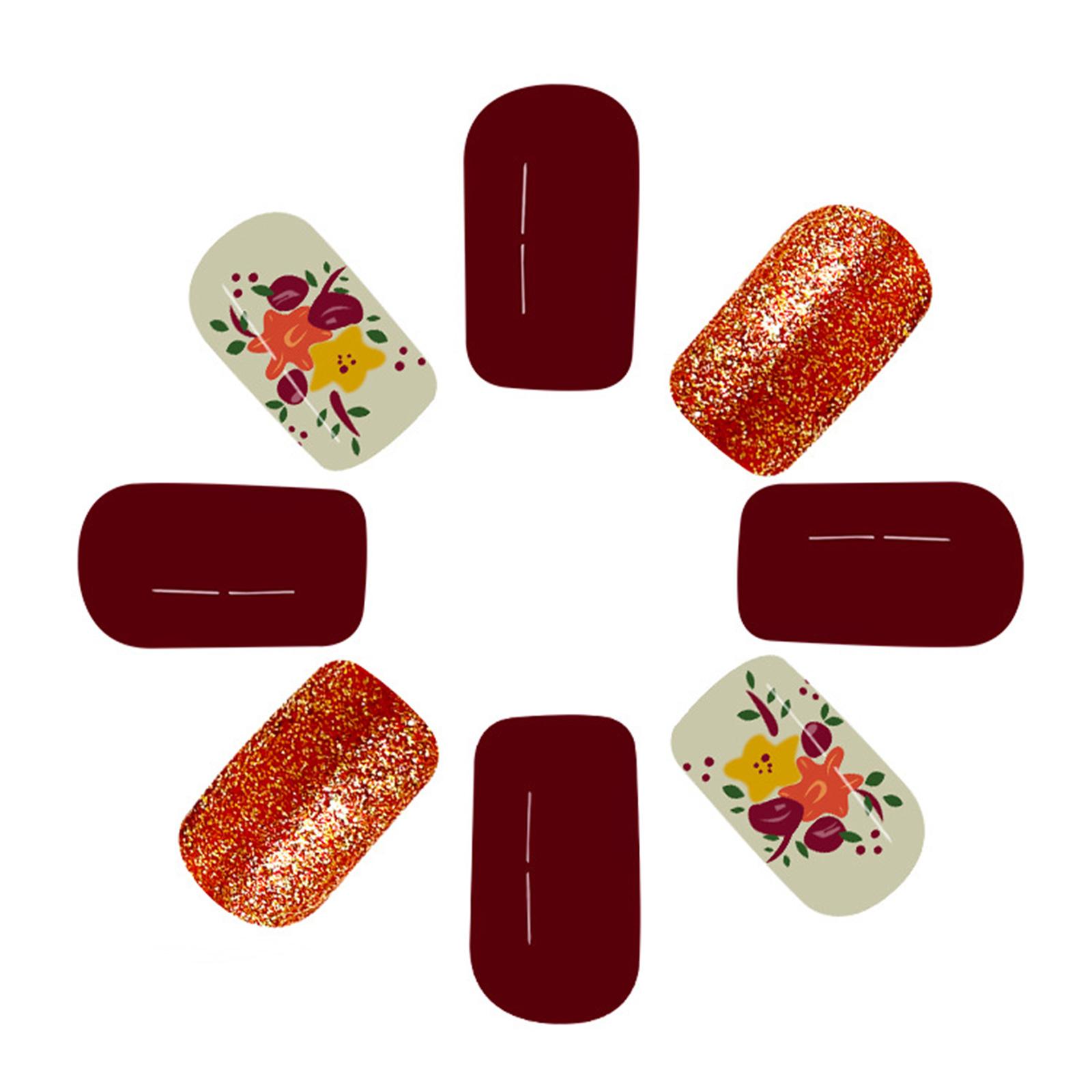 

Накладные ногти с желтым цветком, средние, квадратные, с полным покрытием, накладные ногти, накладные ногти, блестящие искусственные ногти для женщин