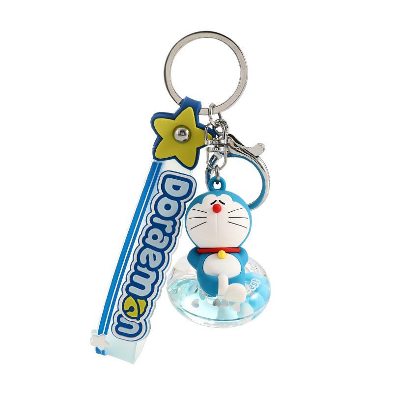 Adorable Doraemon Floating Keychain Cute Cartoon Couple Key Accessory Birthday Gift