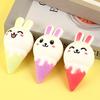 Bunny Ice Cream Squeeze Toy Stress Relief Ice Cream Cone Sensory Toy Home Office Worker Soft Stretchy Food Fidget Toy