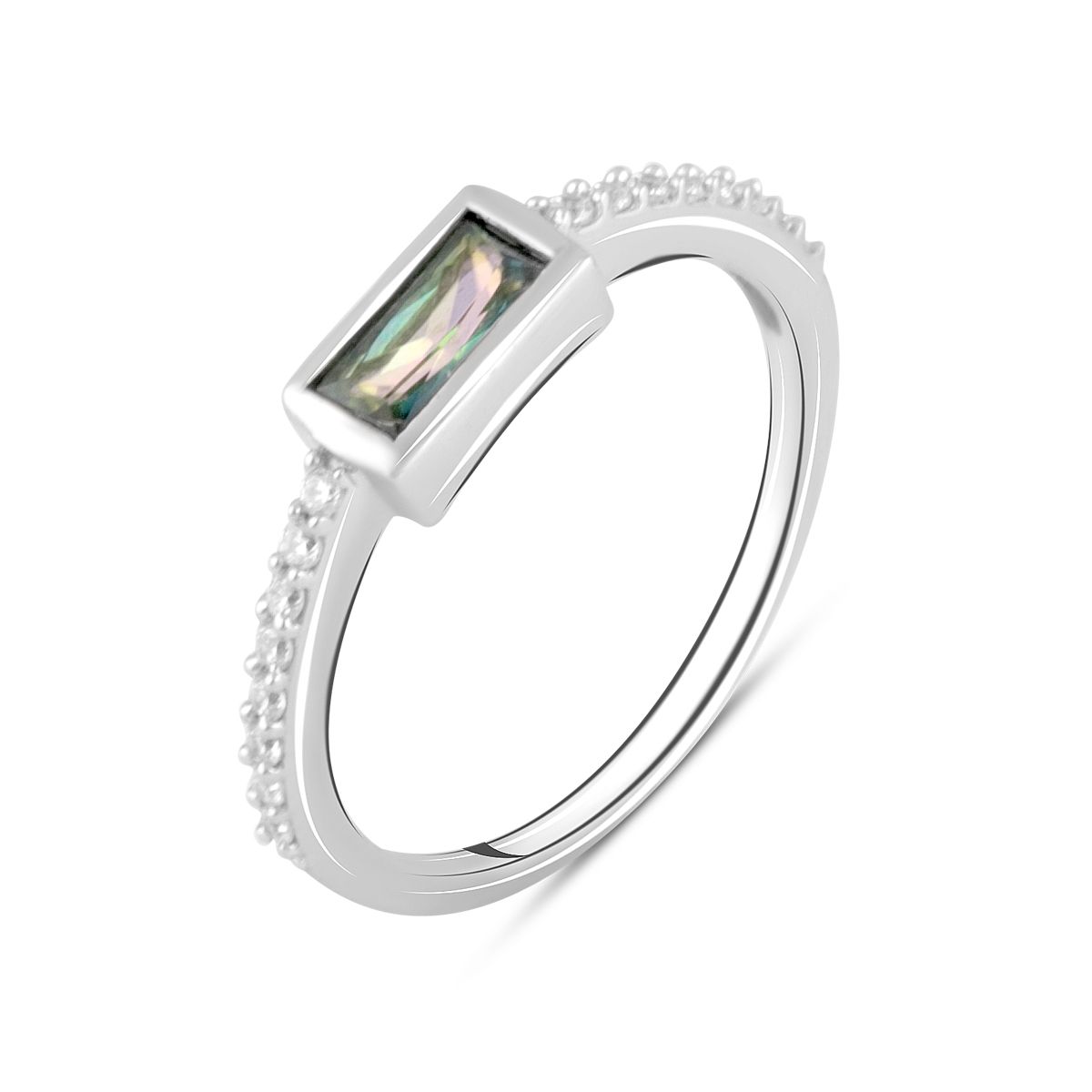 

Срібна каблучка з містик топазом 0.757ct (2084600) 1.61 гр. 925 проби 18 різнокольорові кольору
