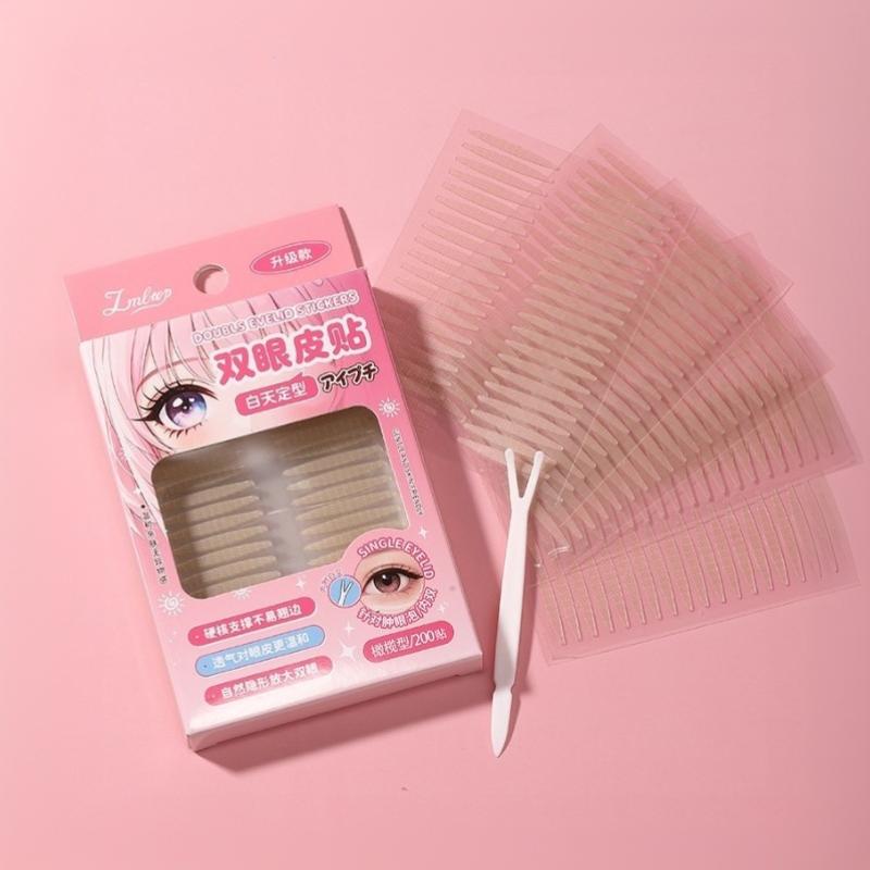 Invisible Double Eyelid Shaping Strips 80/200Pcs Natural Lifting Breathable for Sensitive Skin Office Daily Makeup