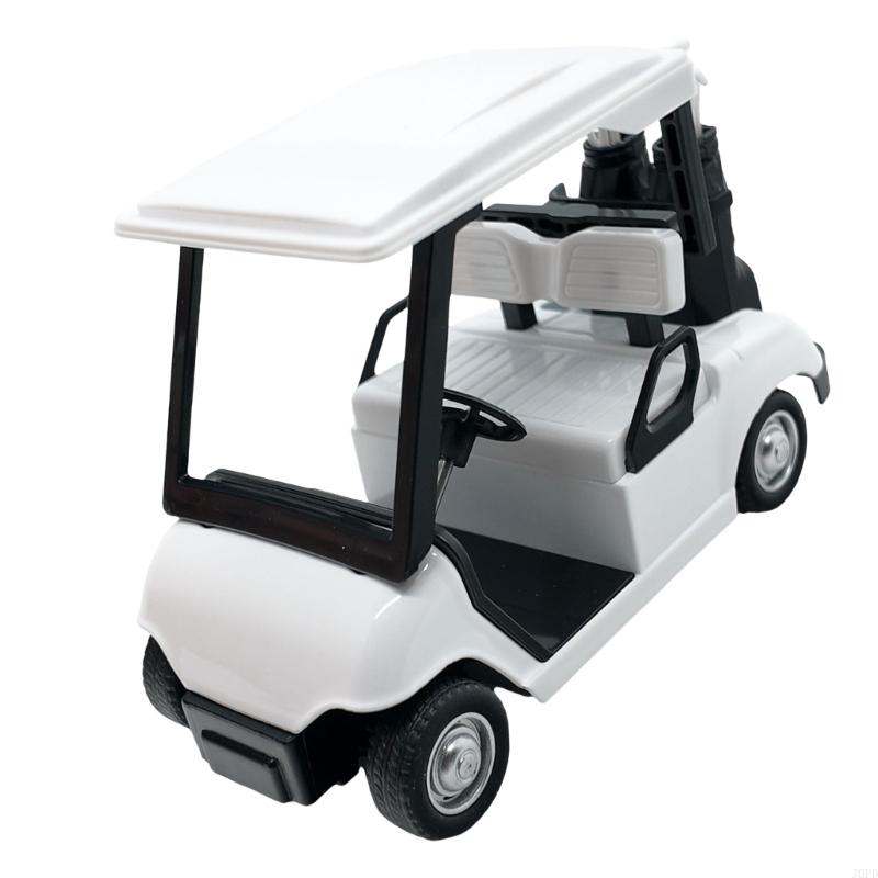 Detailed Alloy Golf Cart Replicas Desktop Decors Party Cake Toppers Accessories